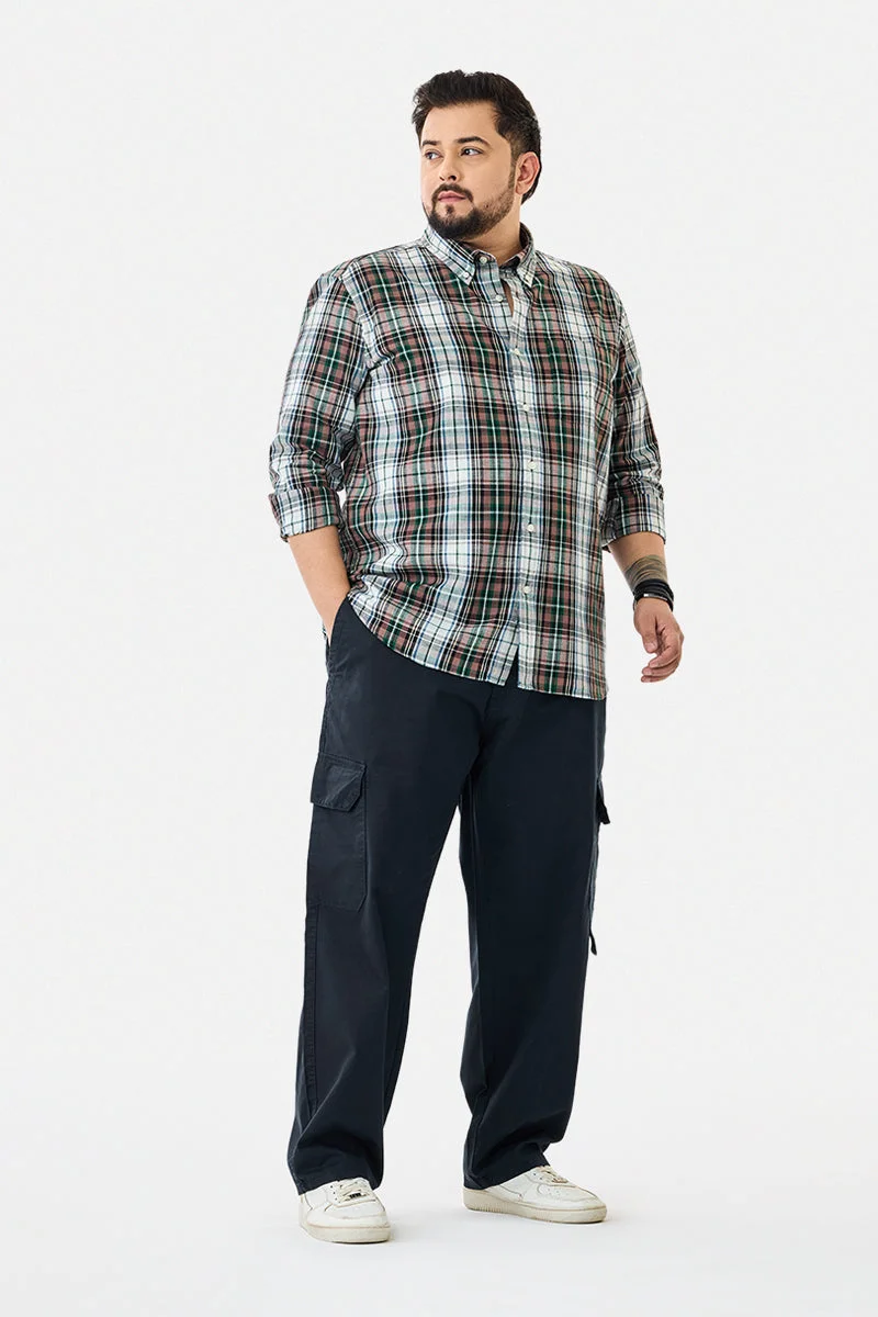 SNITCH Regular Fit Plus Size Stretch Six pockets Cargo Pants